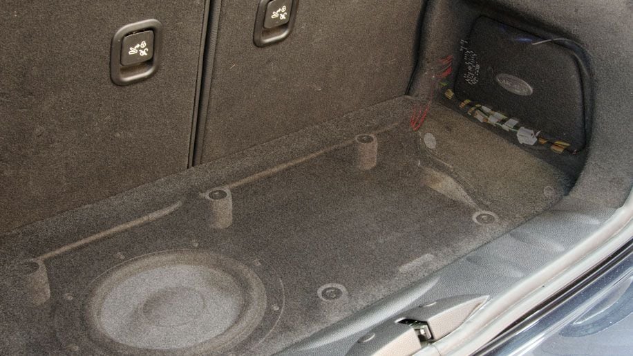 Hidden store subwoofer car